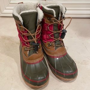 LL Bean duck boots - girls